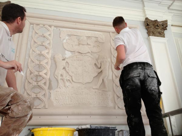 Killochan Castle plaster repairs 10